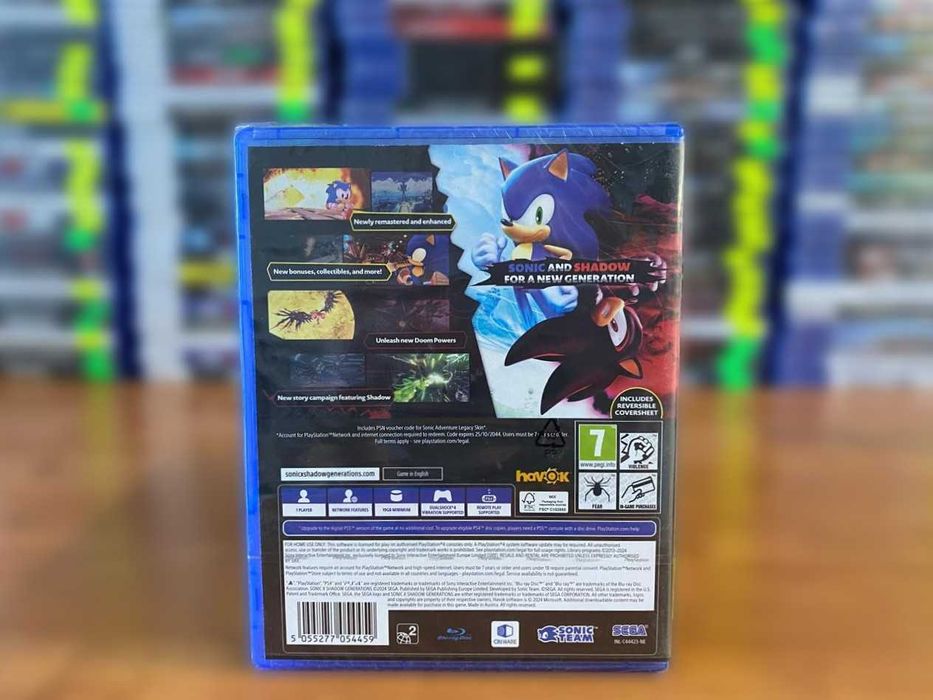 Новый Sonic X Shadow Generations Day One Edition PS4/PS5 Много Игр