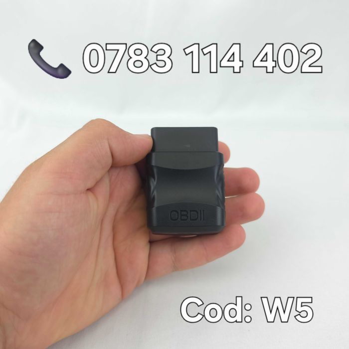 Tester Diagnoză Auto PROFESIONAL – ELM327 v1.5 – OBD2 Multimarcă – Toate Protocoalele – Citire/Ștergere Erori – Live Data – Bluetooth – W5