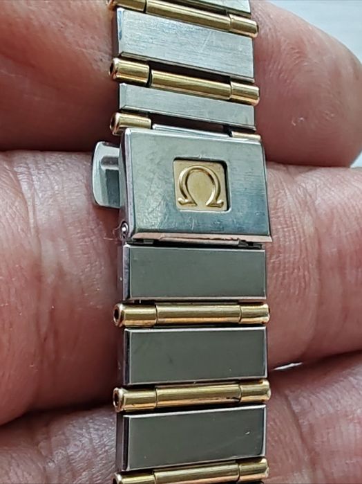 Ceas Omega Constellation Aur-Oțel Diamante  Quartz Dama