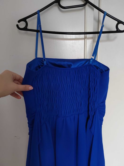 Рокля подходяща за повод, шаферска рокля, размер XS/S, турско синьо