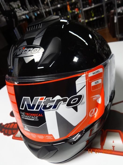 Каска nitro n3100 black нова мото каска шлем xs s m l xl xxl