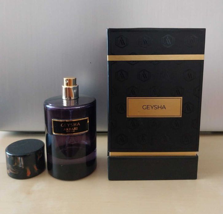 Празен оригинален флакон Akbari - Geisha (80 ml) с кутия