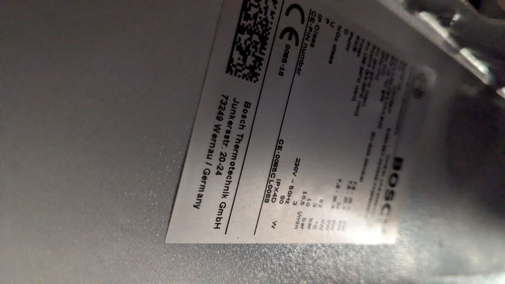 pompă apa centrala Bosch condens 2000 defectă