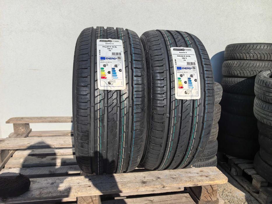 245/45/18 Поинт Ес ДОТ 2024 г - ЧИСТО НОВИ - Товарен индекс 100