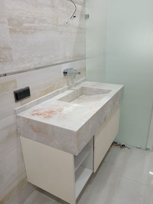 Столешницы из искусственный камень для санузели