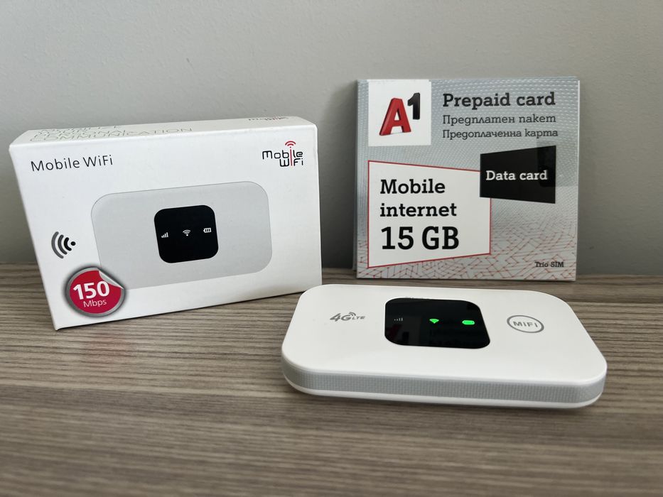 Рутер 4G WIFI 150Mbps мобилен Hotspot SIM бисквитка сим карта