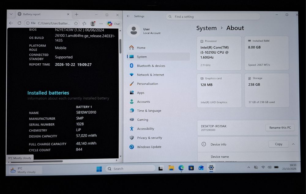 Lenovo ThinkPad T14S | I5 10210U | 8GB RAM | 256 SSD
