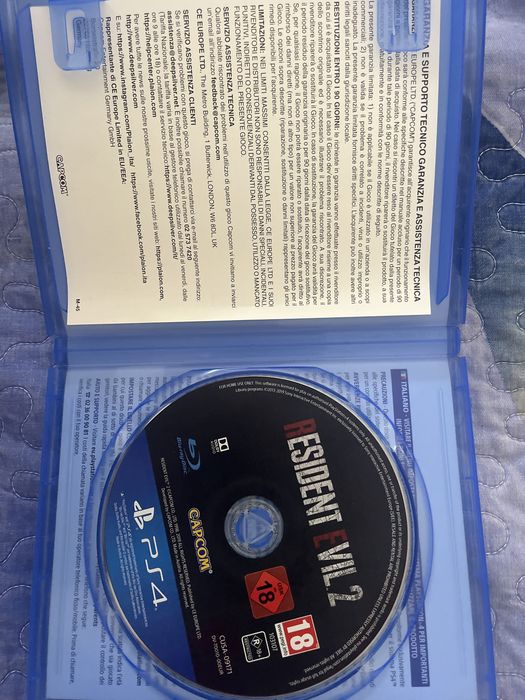 Ps4 диск resident evil 2