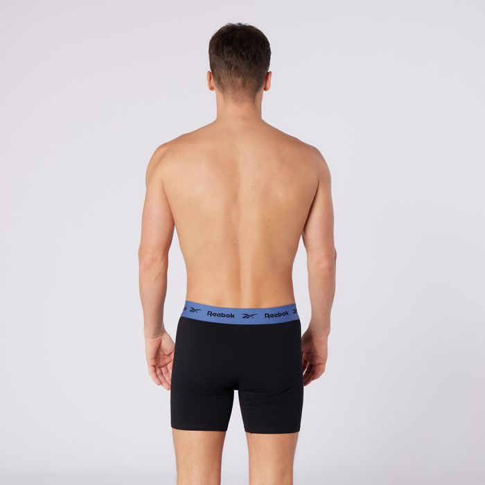 Set de 4 boxeri din bumbac negru, bărbați - produs resigilat Decathlon
