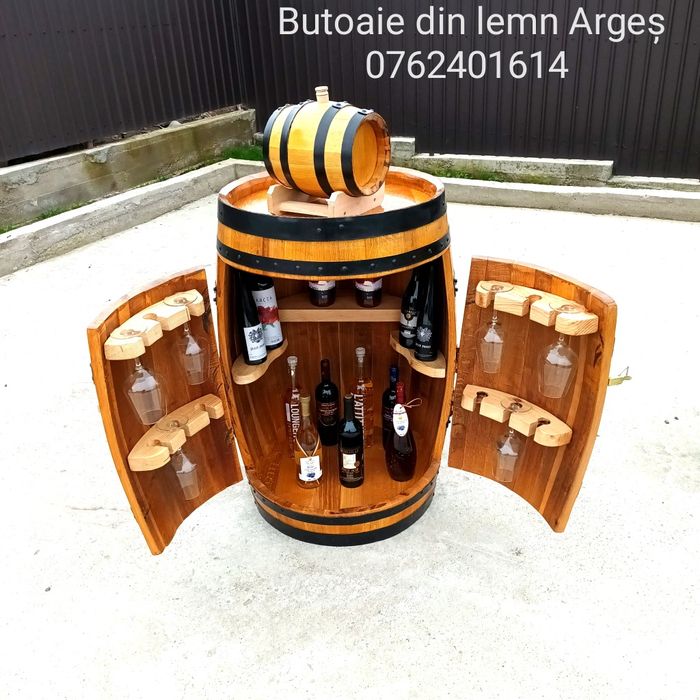 Minibar Butoi lemn