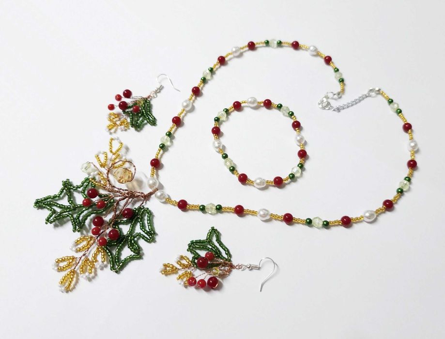 Seturi bijuterii modele unicat evenimente lucrate manual din margele