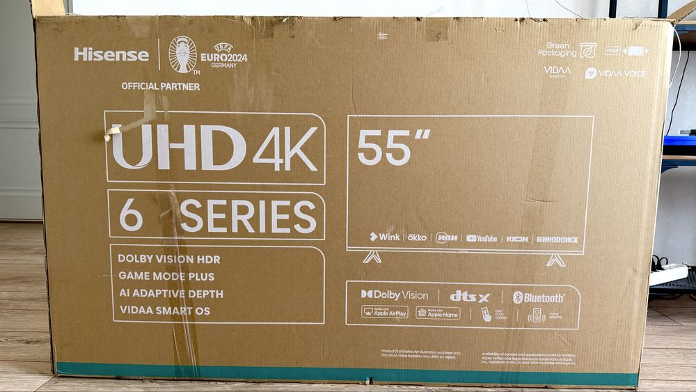 Телевизор Hisense 55A6K 55” 4K Smart TV