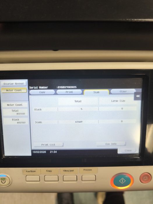 Konica Minolta bizhub 227 - Работеща