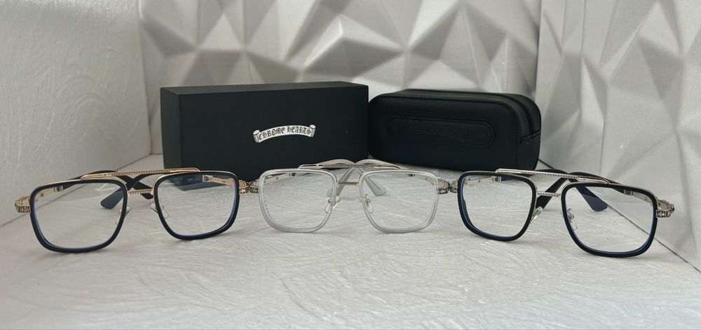 Очила за компютър Диоптрични рамки прозрачни слънчеви  chrome hearts