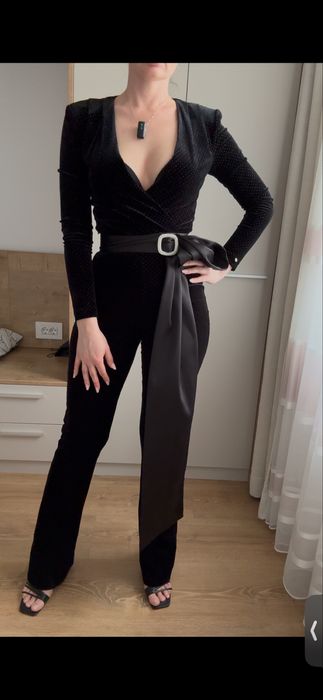 Salopeta Nissa, neagra, marime S