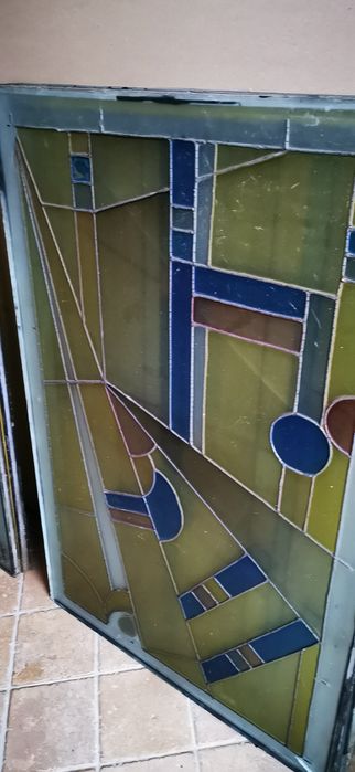 Vitraliu ceramic model Art Nouveau