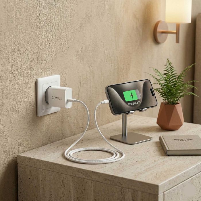 Încărcător rețea Wyred by Monga - Power 30C, USB-C, Fast Charge 30W, PD 3.0