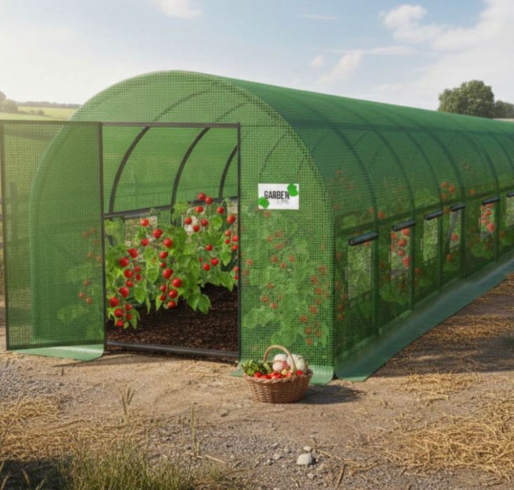 Здрава конструкция за оранжерия - поцинковани тръби и лесен монтаж