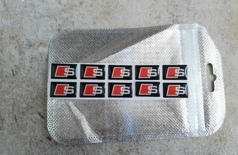 Лепенка Ауди, надпис емблема Audi, S, лепенки 2 модела,стикер