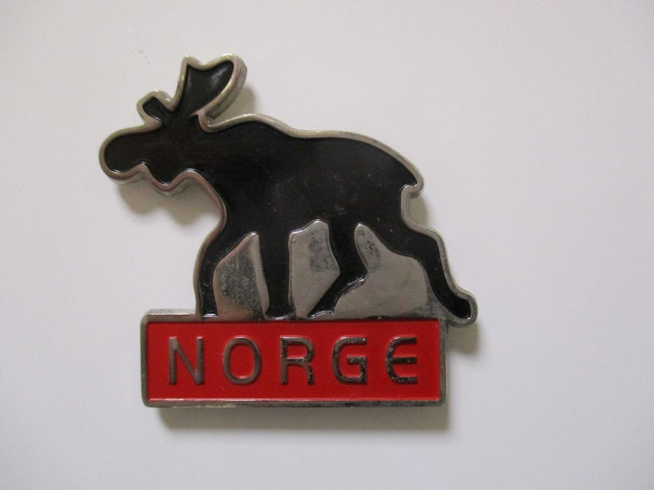 Magnet de frigider, elan, Norge, metalic