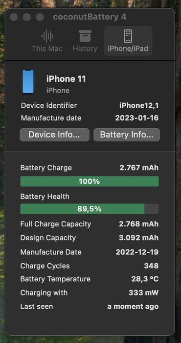 Apple iPhone 11 - 64GB, negru - Stare foarte buna - Baterie 90%