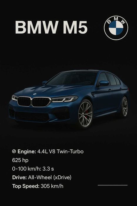 Плакаты в формате А4 с изображением машин BMW mercedes и других марок