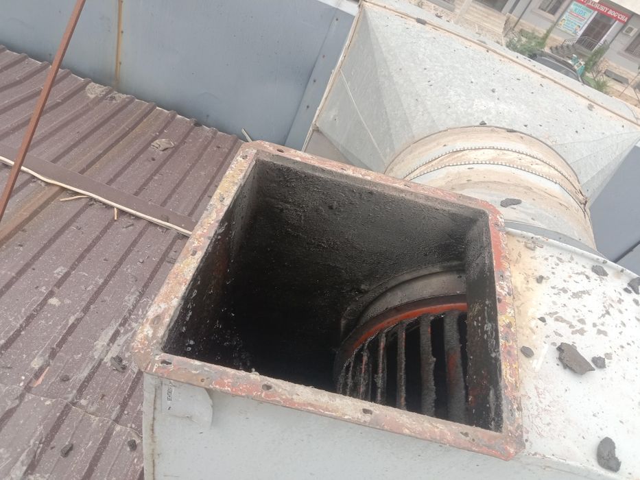 Дымоход чистка службы. Ventilatsiya hizmati zont ustanofka mantaj