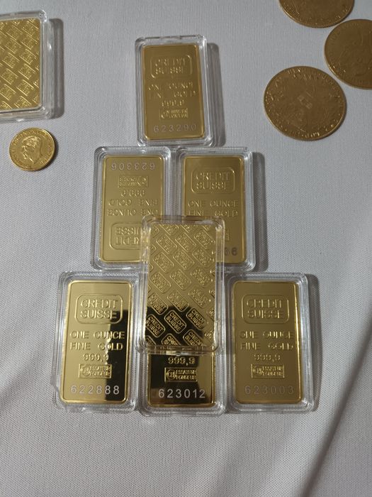 Vând linguri placate cu aur de 24k