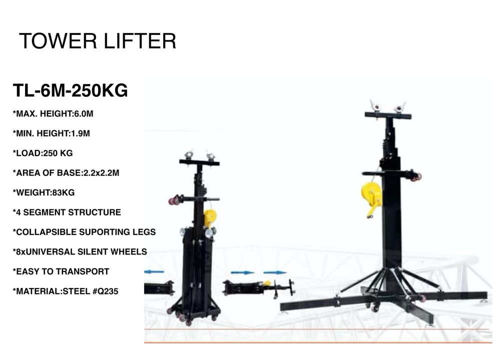 Stativ lumini ecrane boxe lift scripete towerlift picior Schela truss