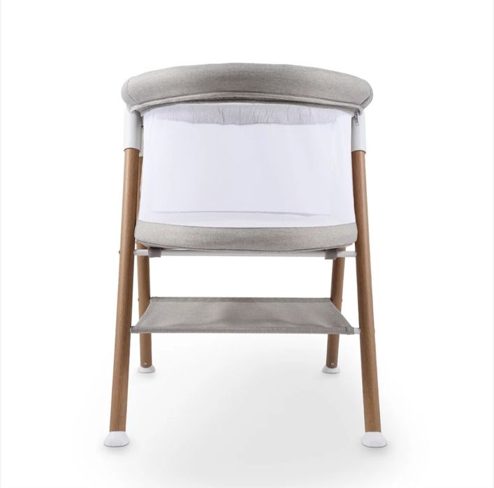 Бебешка Кошара Aya EasyDream Crib – Wood/Stone Grey