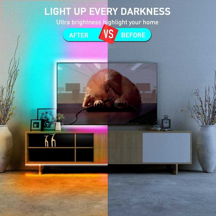 phopollo LED лента, 40 м светлинни ленти с 44-клавишно дистанционно