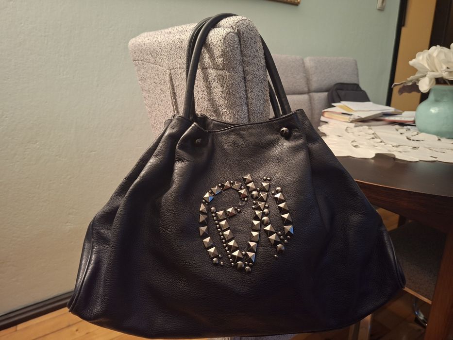 Италианска кожена чанта от телешка кожа