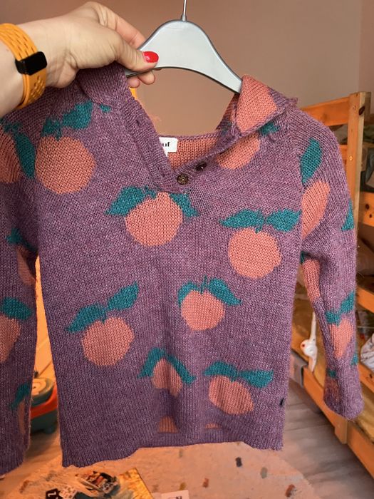 Hoodie Oeuf 6 ani mandarine