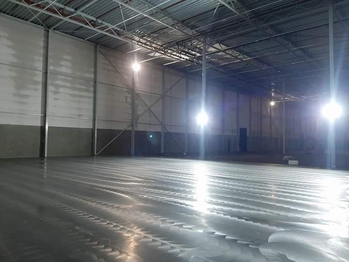 Pardoseli Elicopterizate, șape din beton cu Cuart, Beton Periat