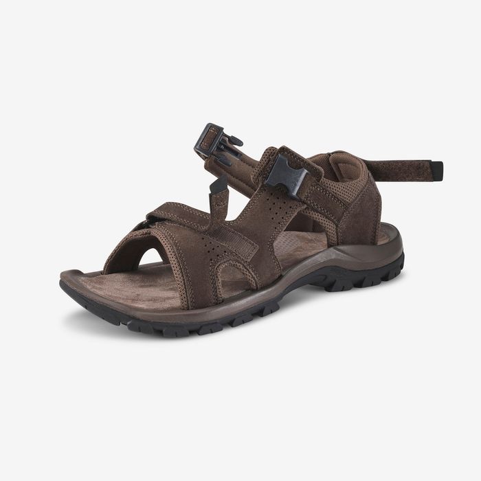 Sandale din piele Drumeție Nh500 Maro - produs resigilat Decathlon