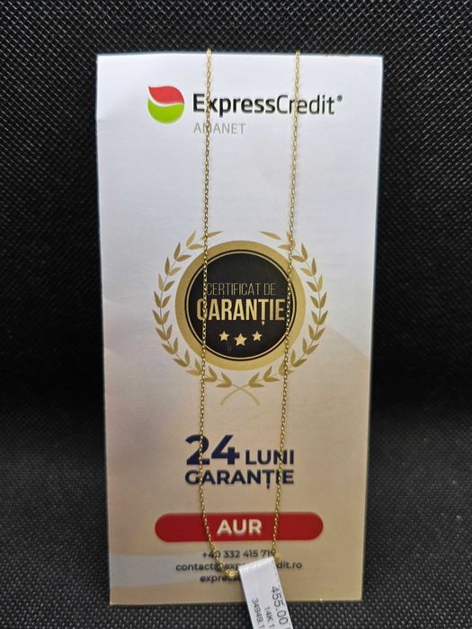 Lant Aur 14k (Ag 29 Siraj ) B34949 / Garantie 2 Ani !!
