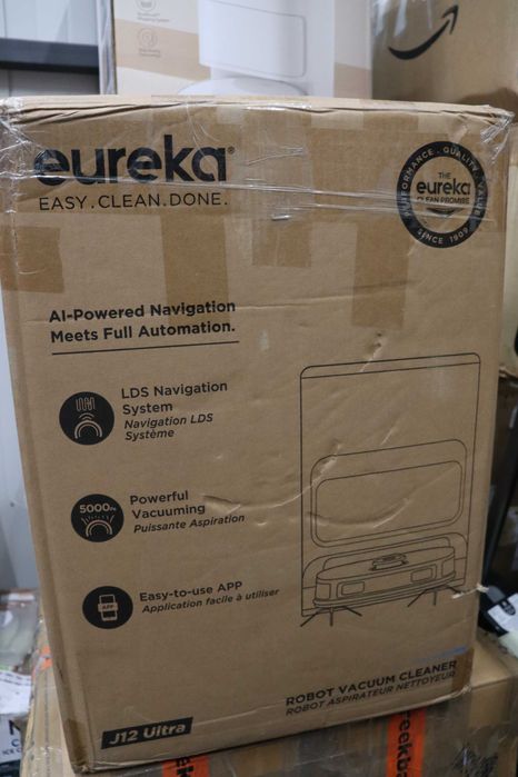 Прахосмукачка робот EUREKA J12 Ultra, Mop, самопочистване,пране,сушене