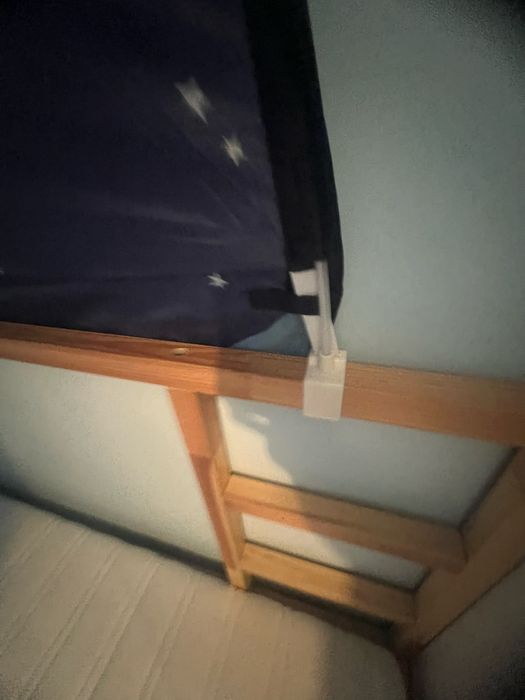 Детско легло IKEA KURA + палатка + матрак MALVIK