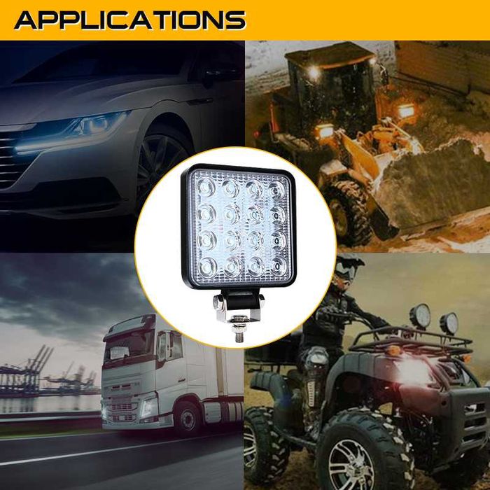 16 LED 48 W халоген фар работна лампа 12-24V за Ролбар Джип АТВ Мотор