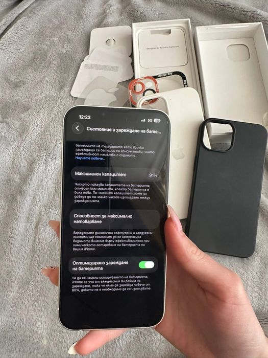 IPHONE Перфектен  91% Като нов!  Бартер