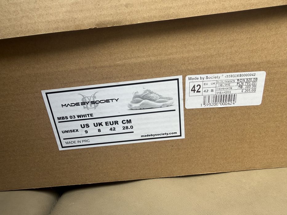 Adidasi made by society 42 white