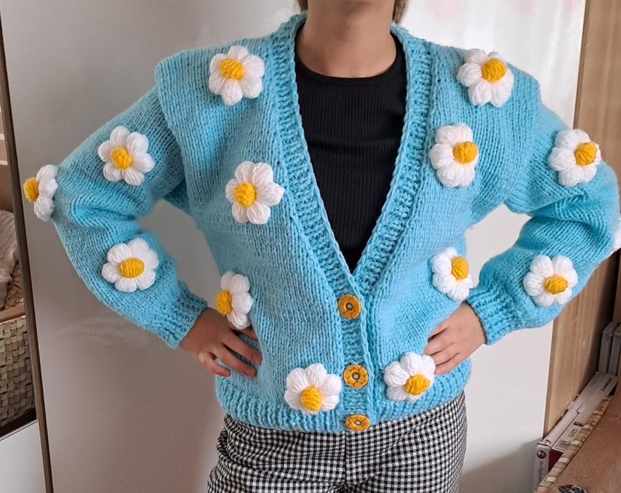Cardigan cu flori