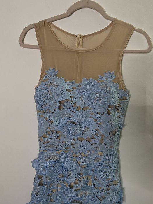 Rochie Missguided dantelă bleu mărimea 34 (UK 6)