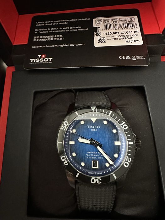Vand ceas Tissot Seastar Sport Powermatic 80, 40Mm, Diver 300M