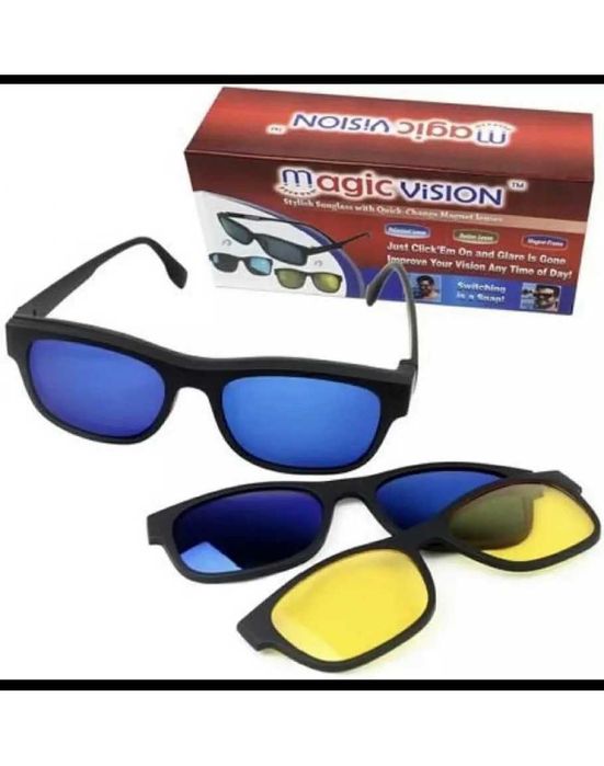 Очила с магнитни бързо сменяеми лещи 3 в 1, Magic Vision