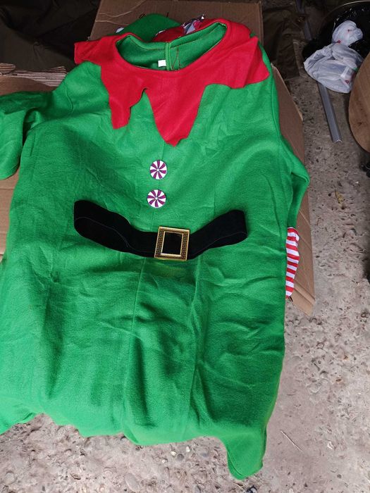 Costum de elf de Crăciun pentru copiii si adulți unisex