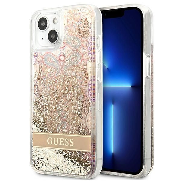 Guess hardcase paisley liquid glitter - дизайнерски кейс с течност за