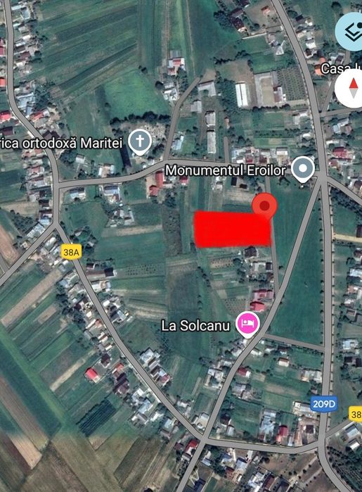 Teren de vanzare 44 ari - zona centrala Maritei