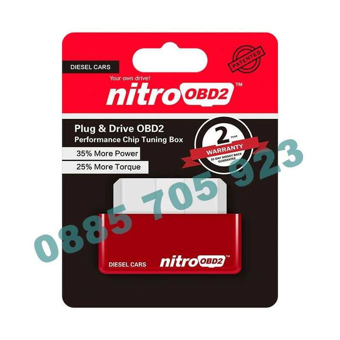 OBD2 Букса чип тунинг NITRO или икономия на гориво ECO бензин/дизел
