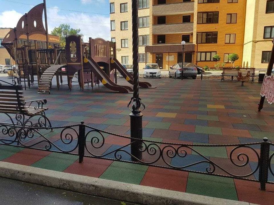 Резиновые брусчатки, наливной пол, резиновая крошка